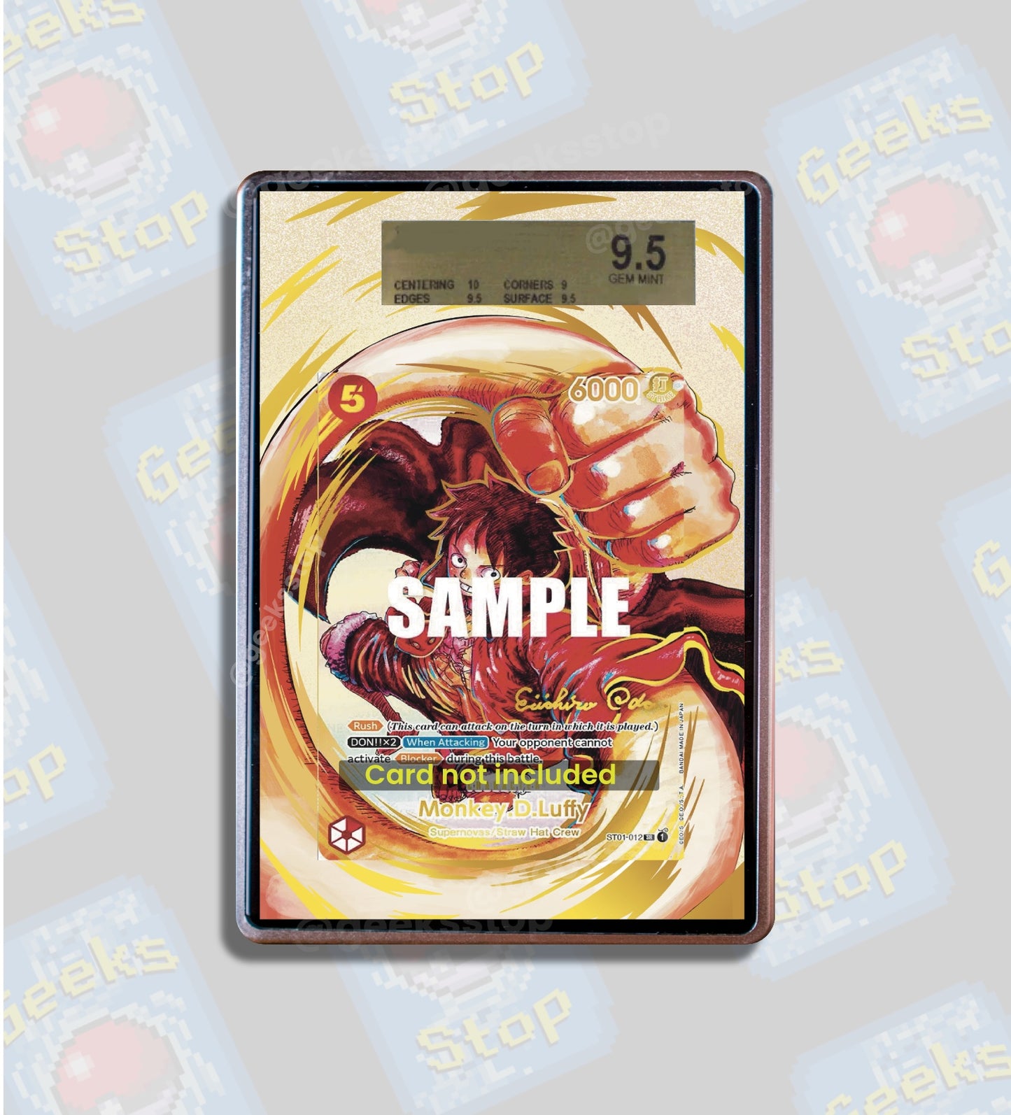 Luffy Oda Signature CGC Beckett PSA | Display Case Extended Art for One Piece Card