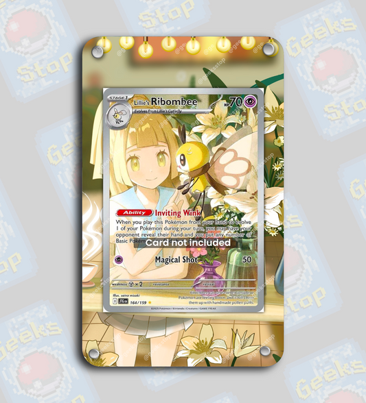Lillie’s Ribombee AR | Extended Art Display Case for Pokemon Journey Together Card