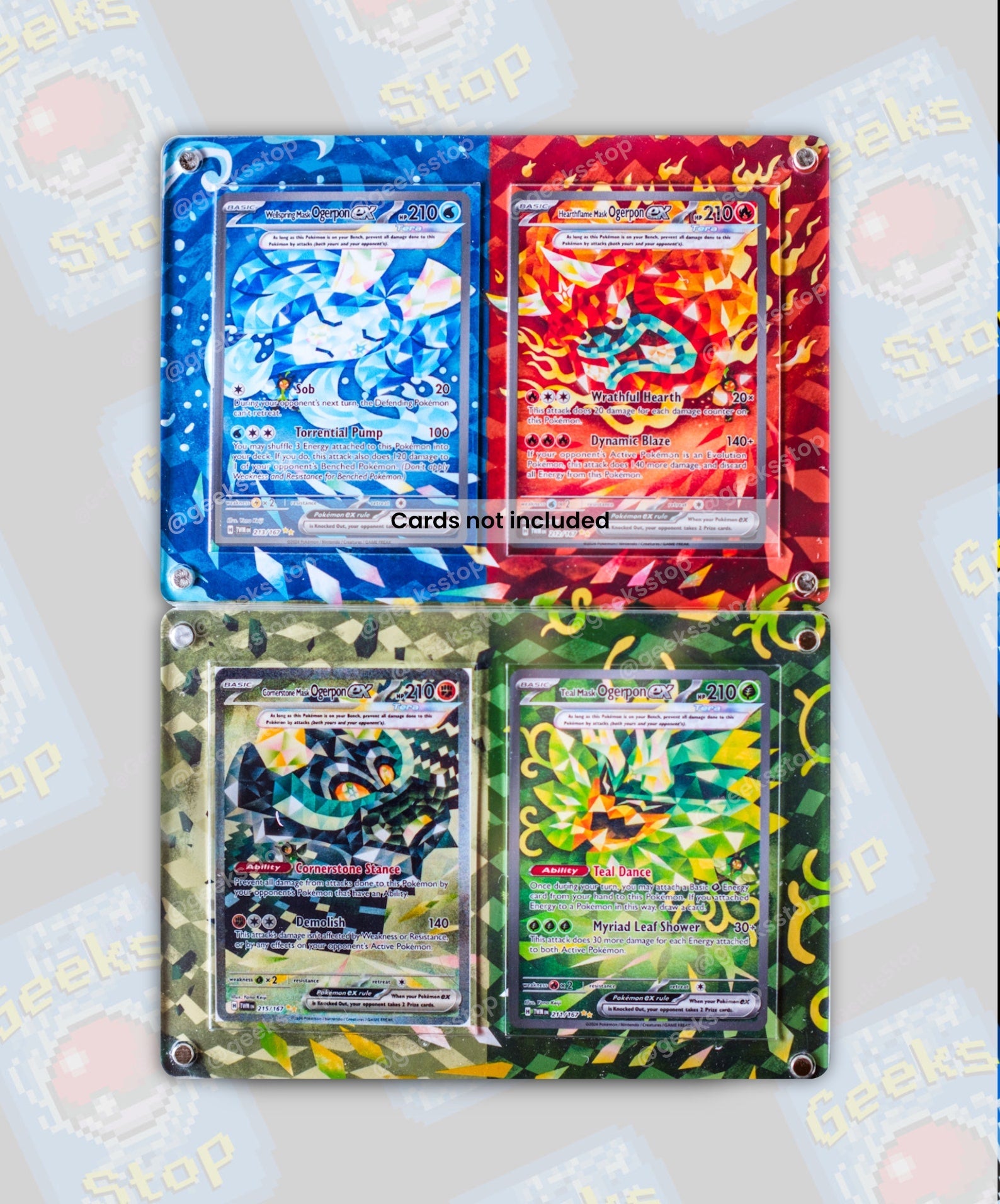 Ogerpon ex Special Illustration | Card Display Case Extended Art for P GeeksStop Ogerpon ex Special Illustration | Card Display Case Extended Art for P GeeksStop