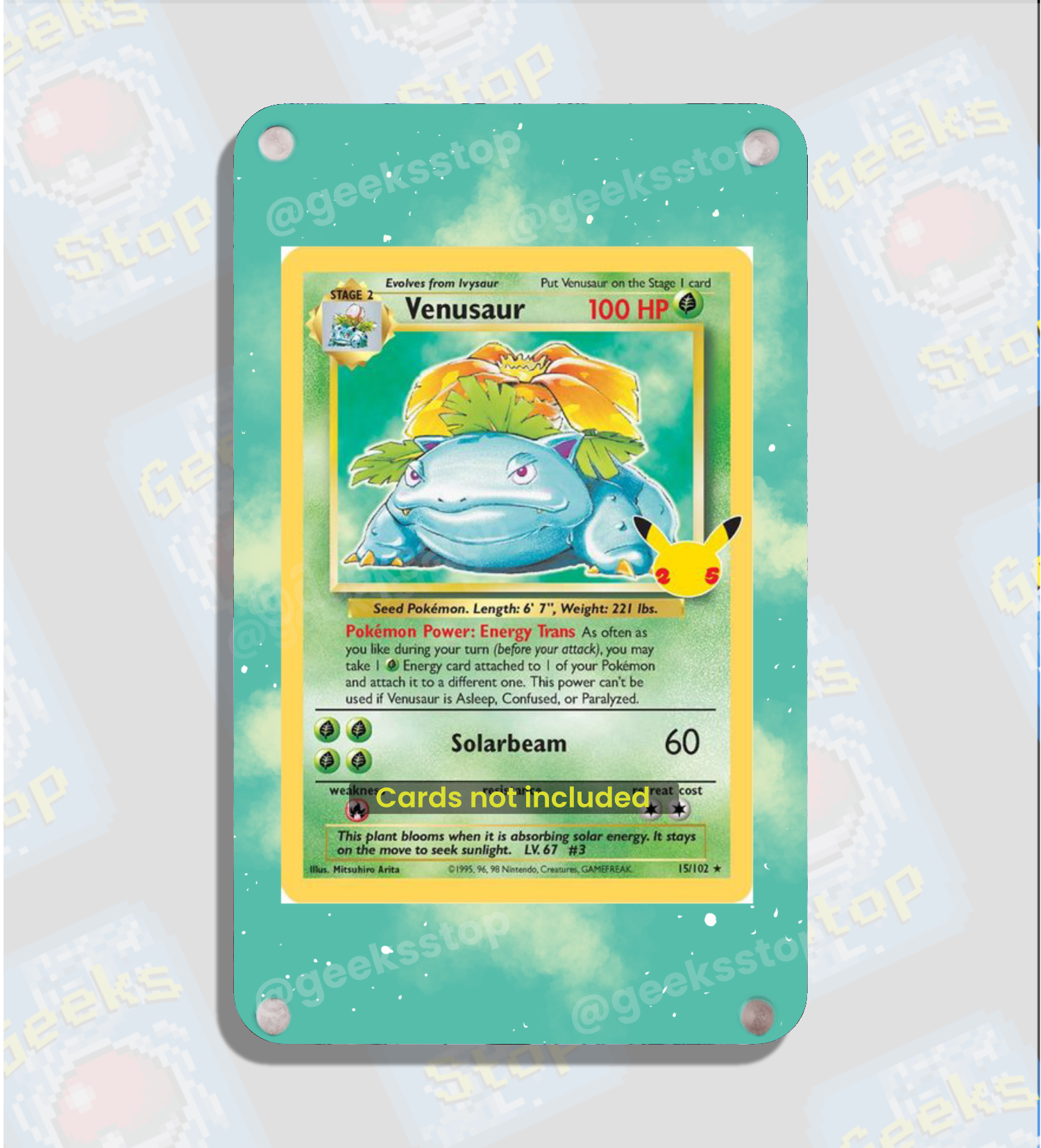 Venusaur Base | Display Case Extended Art for Pokemon Card