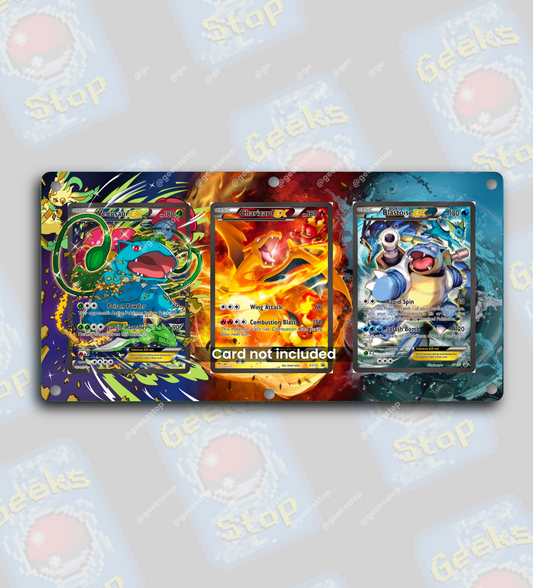 Charizard Blastoise Venusaur XY Promos | Extended Art Display Case for Pokemon Card