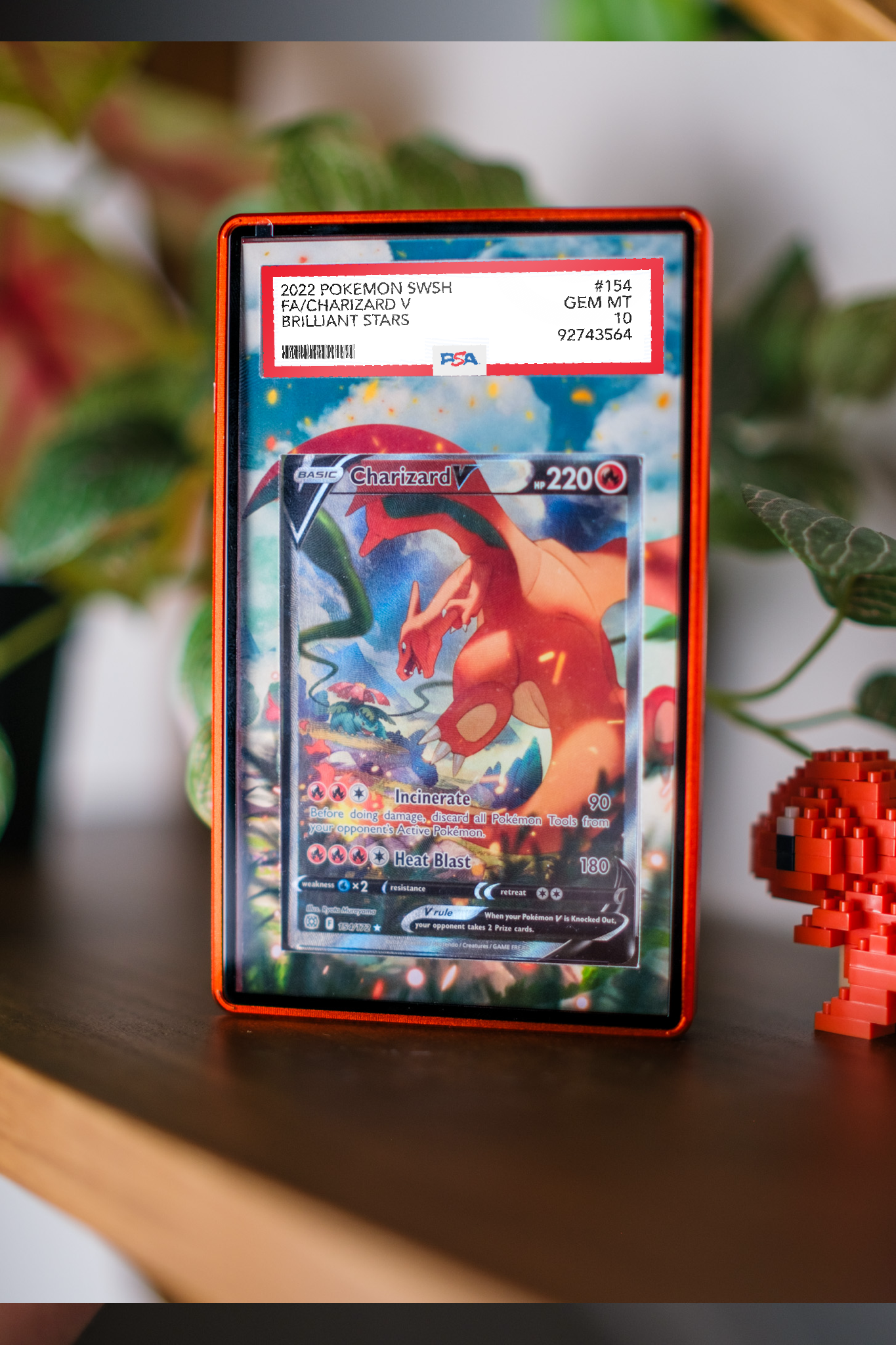 Charizard V Alt Art PSA CGC Beckett | Display Case Extended Art for Pokemon Card
