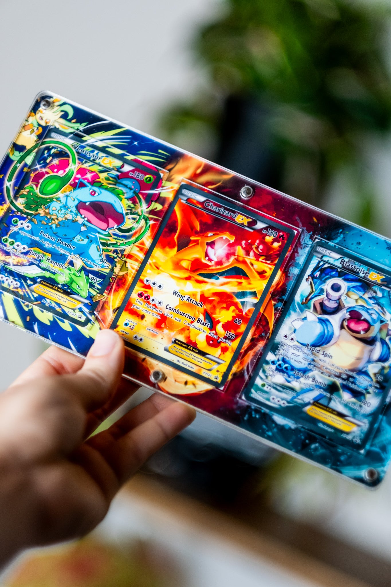 Charizard Blastoise Venusaur XY Promos | Extended Art Display Case for Pokemon Card