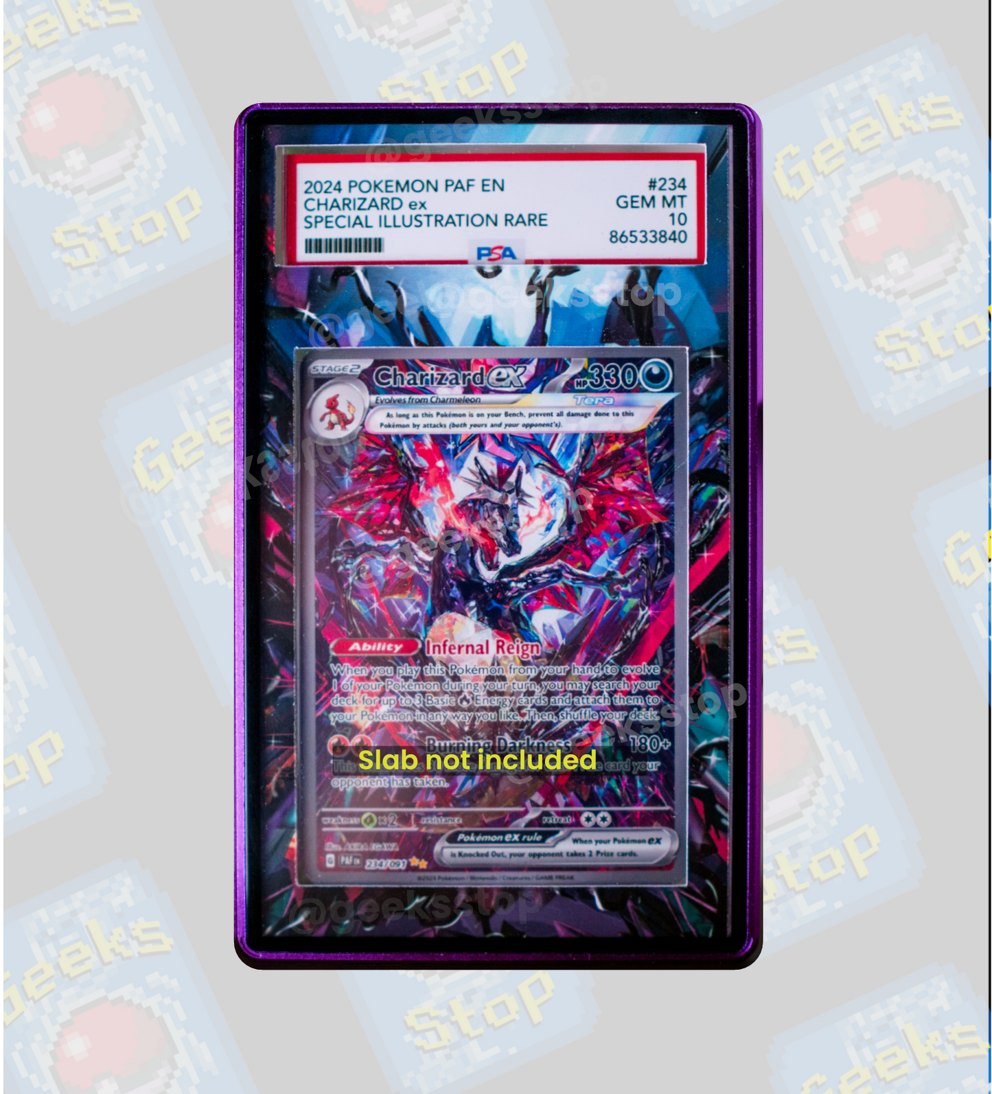 Charizard ex SIR | PSA CGC Beckett Display Case Extended Art for Pokemon Card