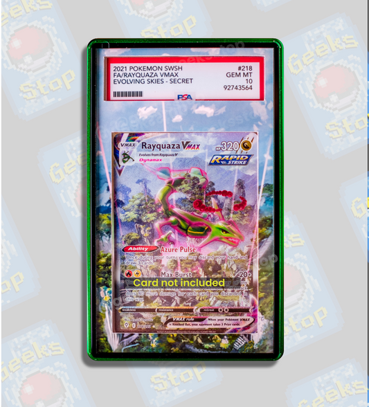Rayquaza VMAX Alt Art PSA CGC Beckett | Graded Display Case Extended Art for Pokémon Slab