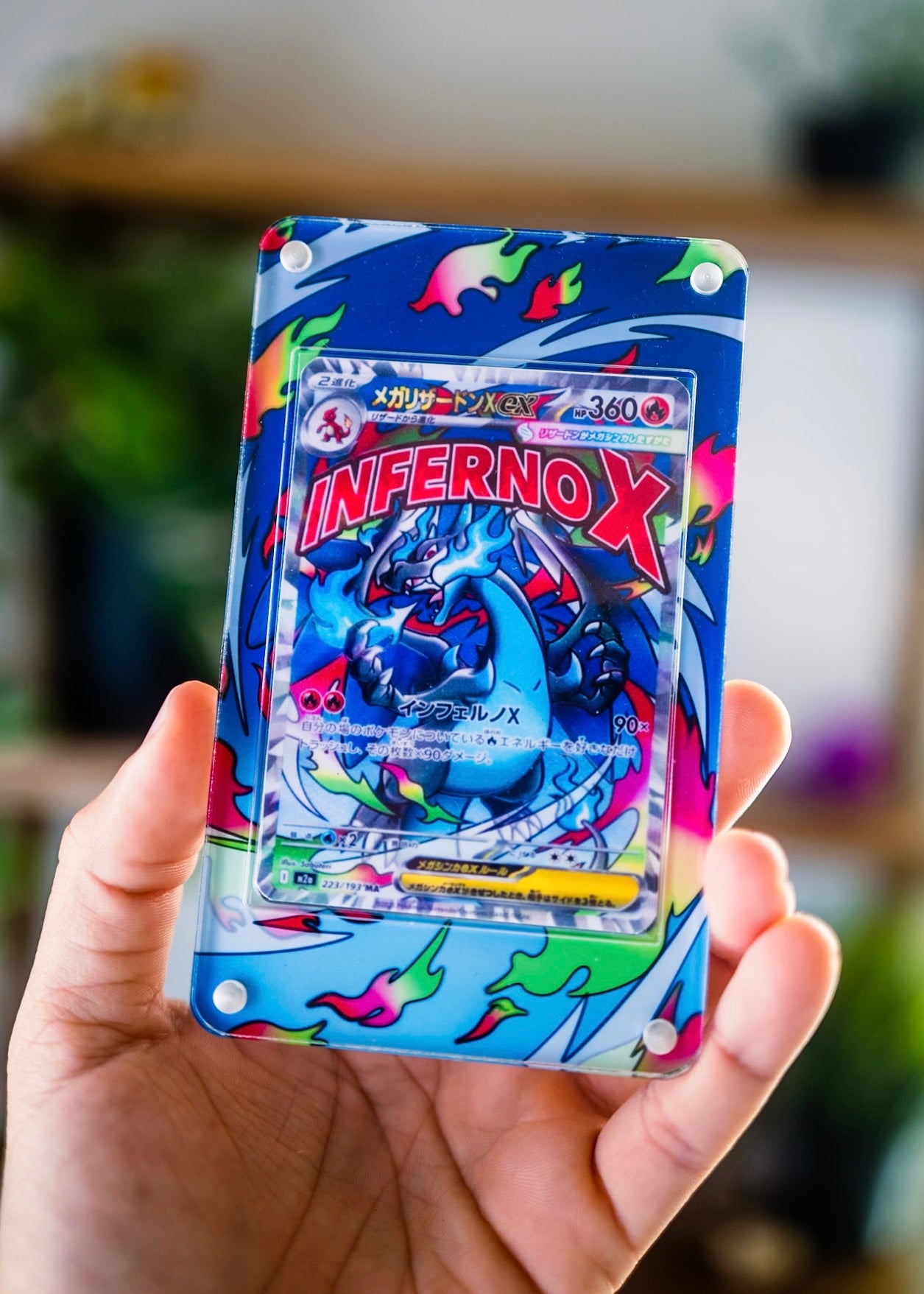 Mega Charizard X ex 223/193 MA Inferno X | Extended Art Display Case for Pokemon Card