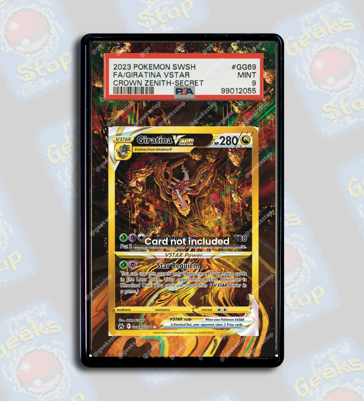 giratina vstar pokemon card GG69/GG70 Textured Holo the trusted official grading guarantees its condition Giratina VSTAR PSA CGC Beckett