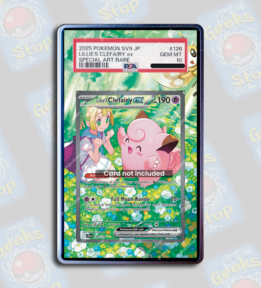 Lillie’s Clefairy ex PSA TAG CGC Beckett | Extended Art Display Case for Pokemon Journey Together Card