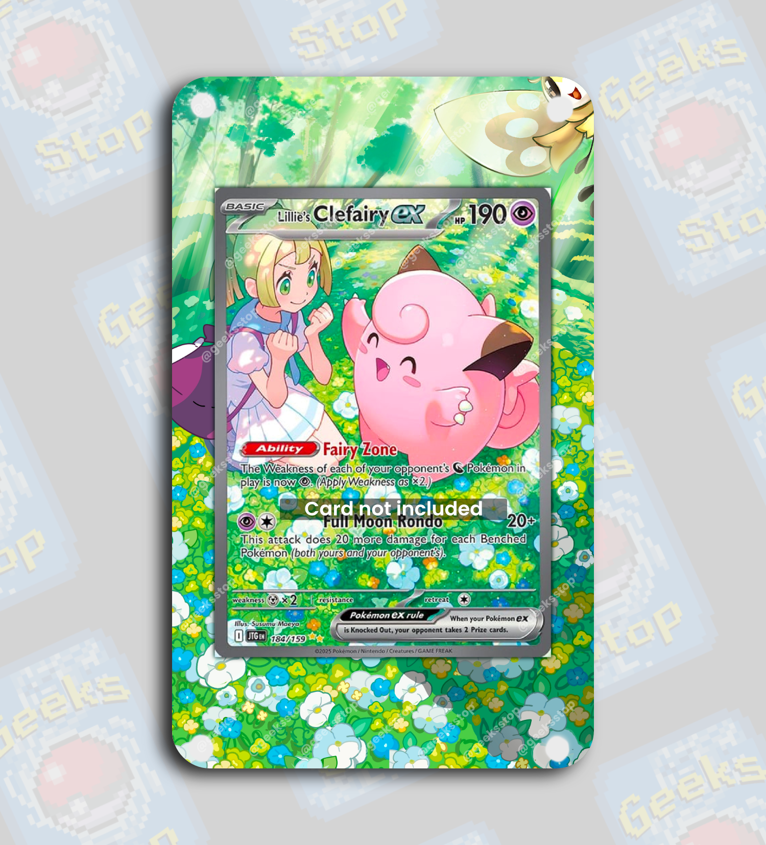 Lillie's Clefairy ex | Extended Art Display Case for Pokemon Journey T GeeksStop Lillie's Clefairy ex | Extended Art Display Case for Pokemon Journey T GeeksStop