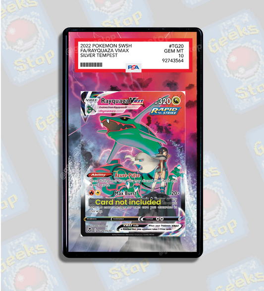 Rayquaza VMAX TG20 PSA CGC Beckett | Display Case Extended Art for Pokemon Card