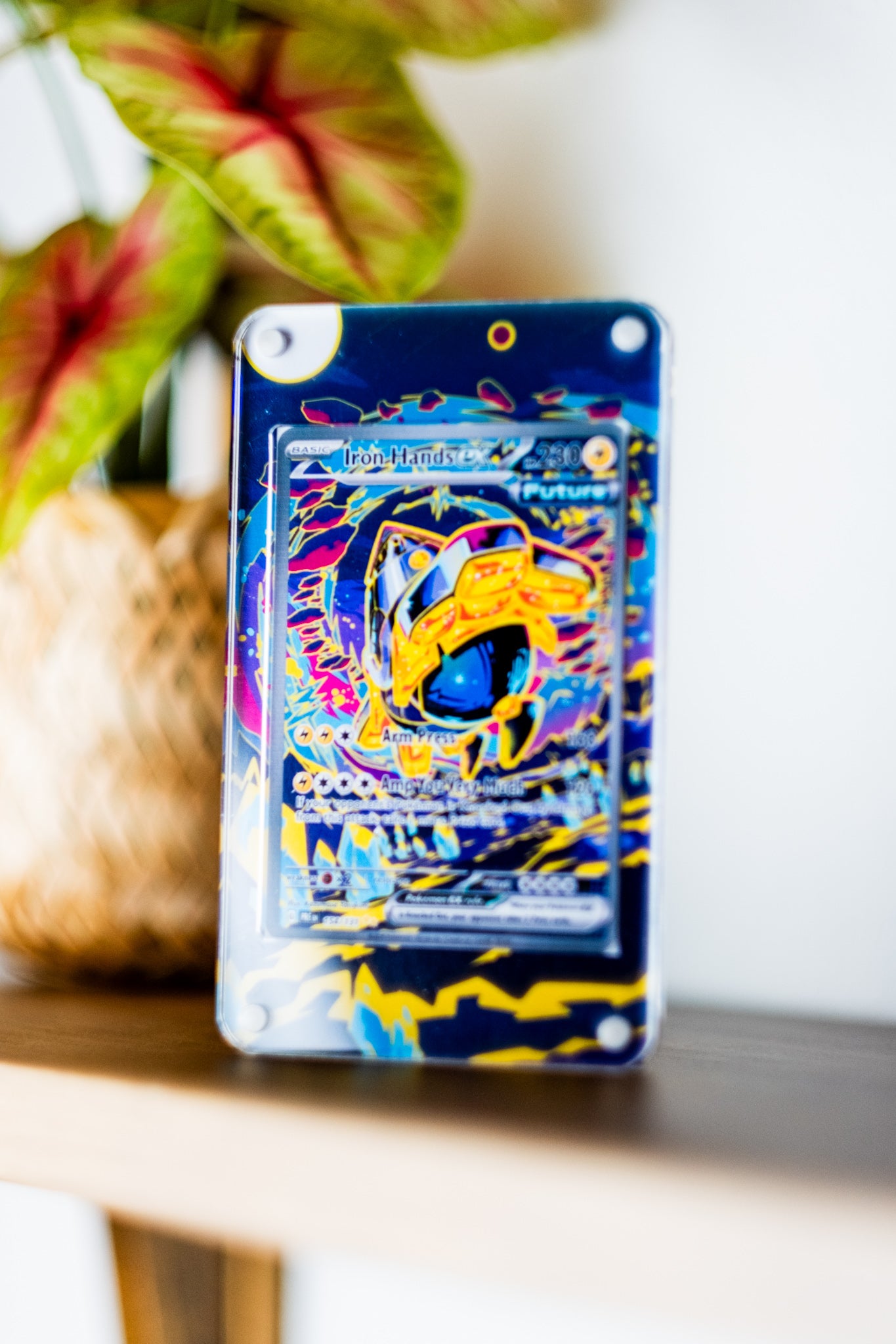 Iron Hands ex SAR Prismatic Evolutions | Extended Art Display for Pokemon Card
