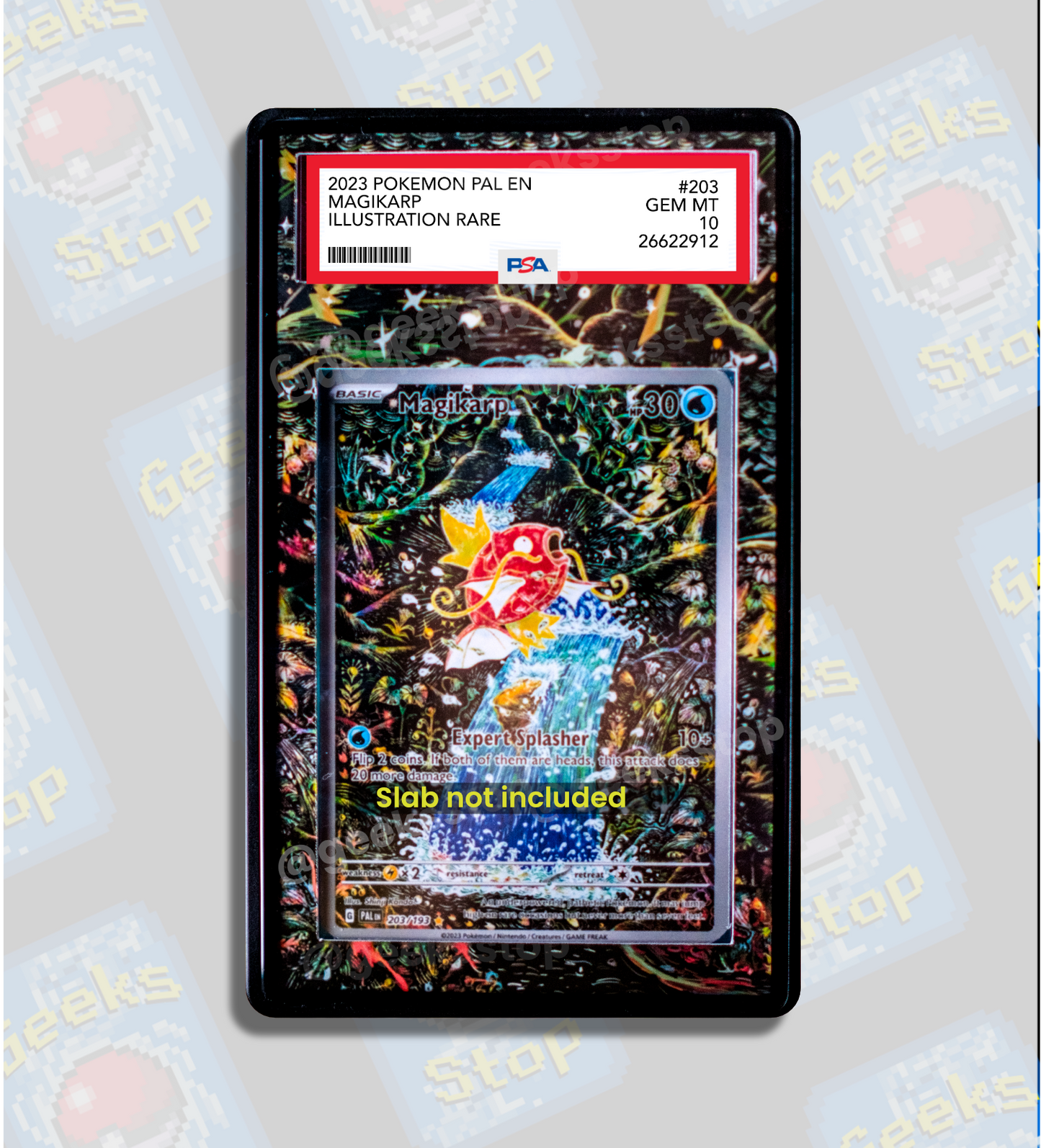 Magikarp IR PSA CGC Beckett | Display Case Extended Art for Graded Pokemon Card