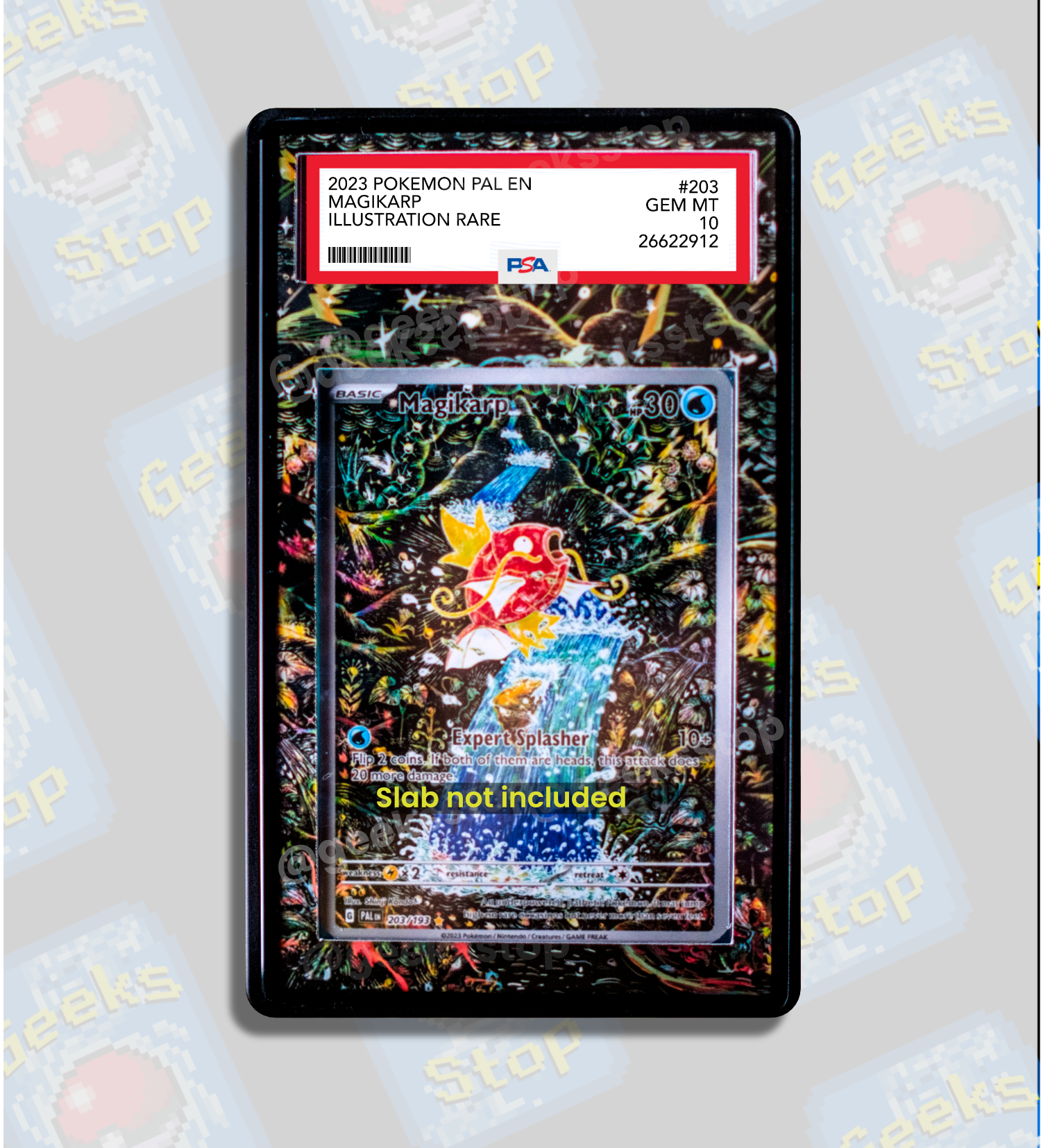 Magikarp IR PSA CGC Beckett | Display Case Extended Art for Graded Pokemon Card