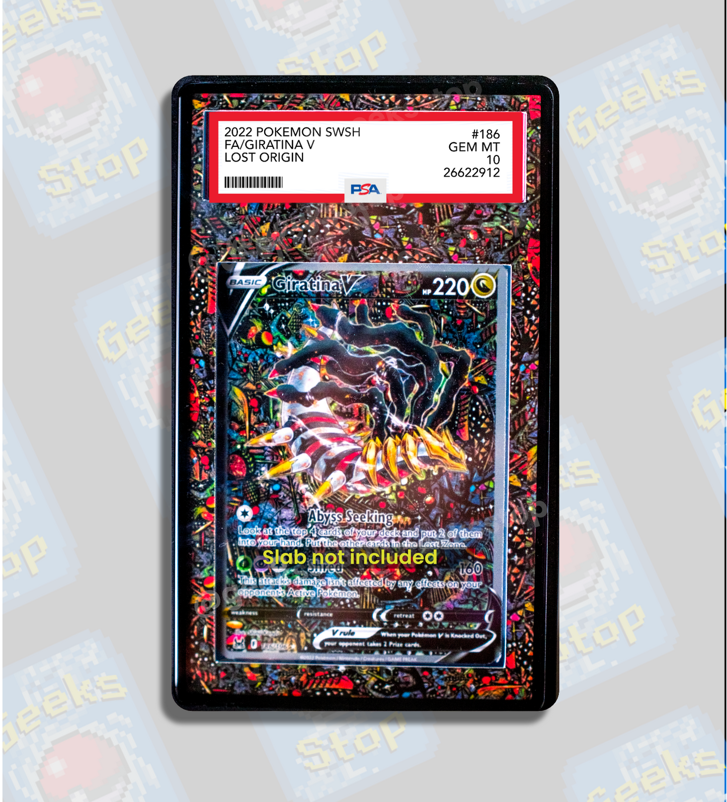 Giratina V Alt Art PSA CGC Beckett | Display Case Extended Art for Graded Pokemon Card