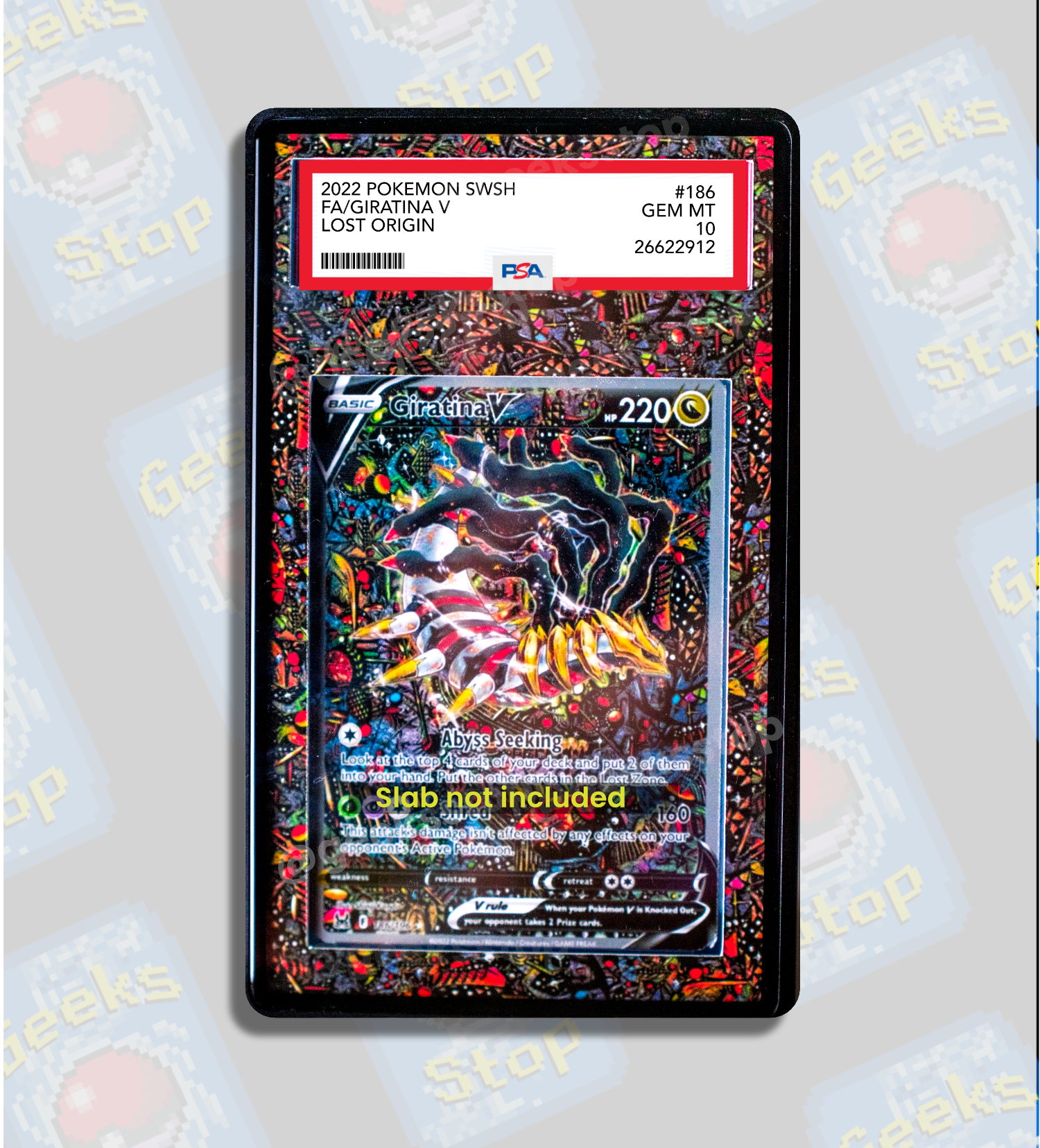 Giratina V Alt Art PSA CGC Beckett | Display Case Extended Art for Graded Pokemon Card