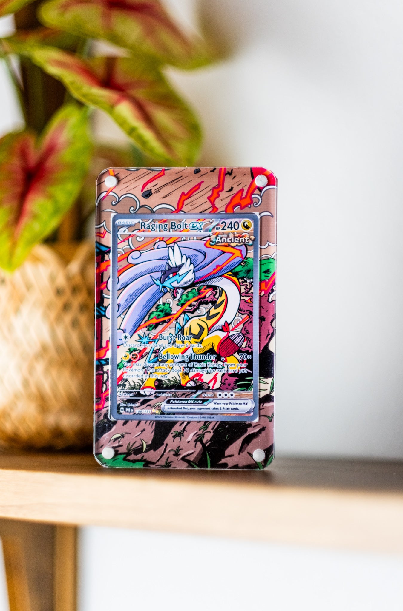 Raging Bolt ex SAR Prismatic Evolutions | Extended Art Display for Pokemon Card