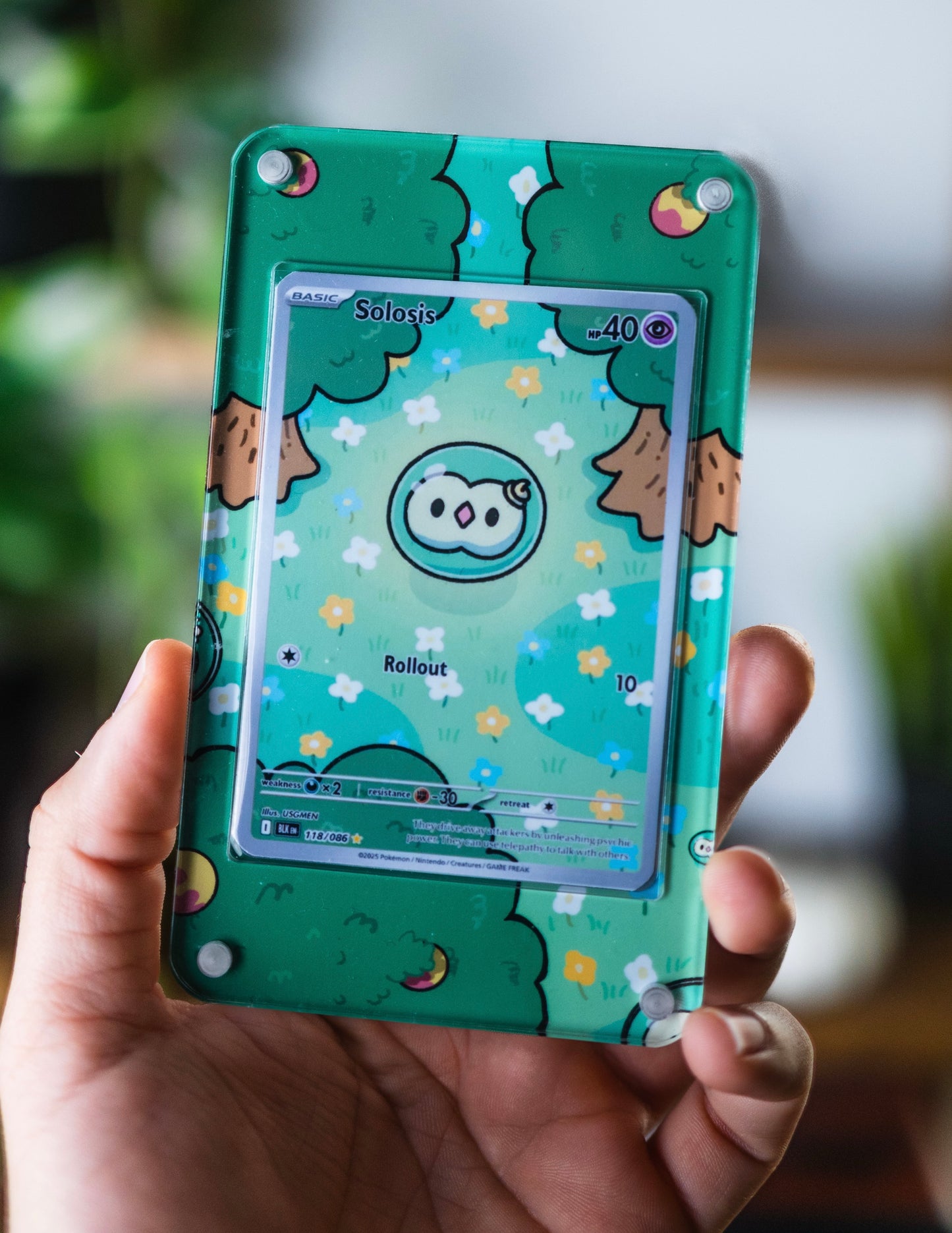 Solosis IR | Extended Art Display Case for Pokemon Card