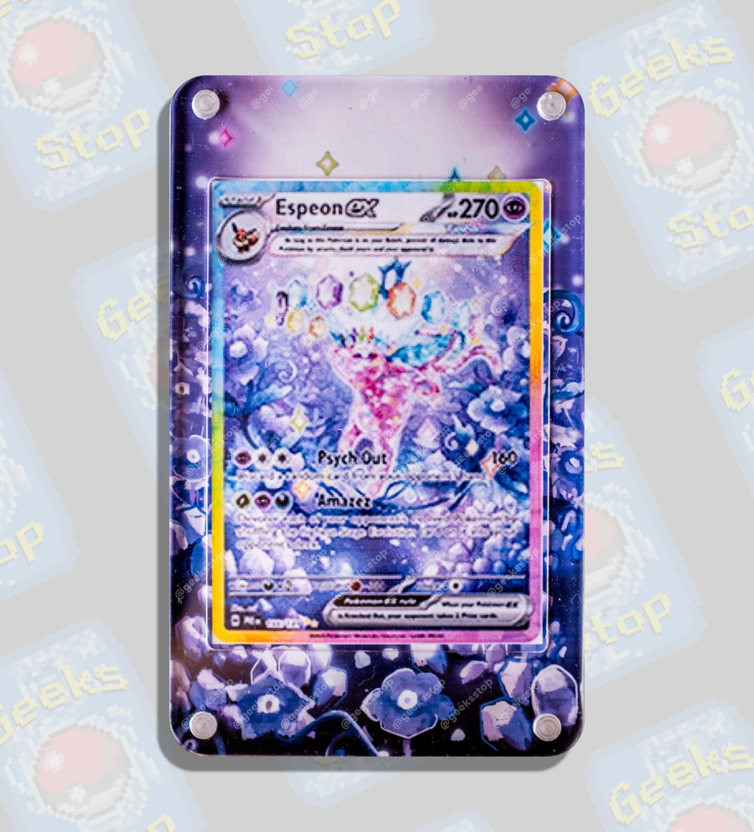 Espeon ex SAR | Display Case Extended Art for Pokemon Card GeeksStop Espeon ex SAR | Display Case Extended Art for Pokemon Card GeeksStop