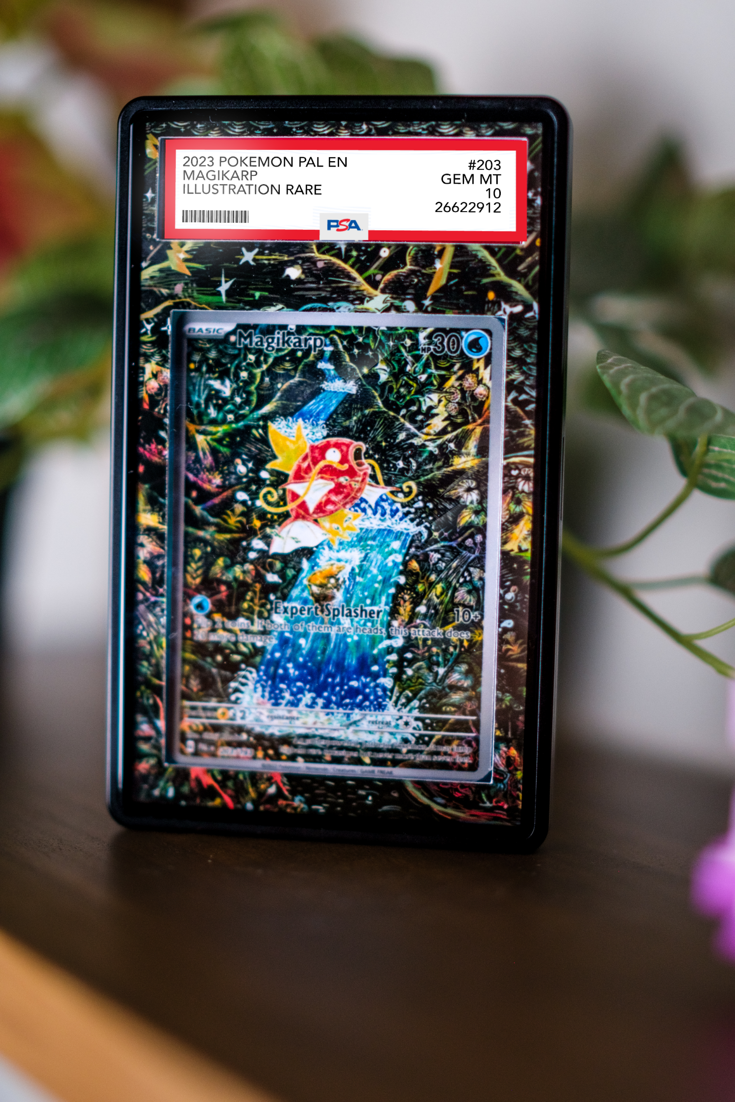 Magikarp IR PSA CGC Beckett | Display Case Extended Art for Graded Pokemon Card