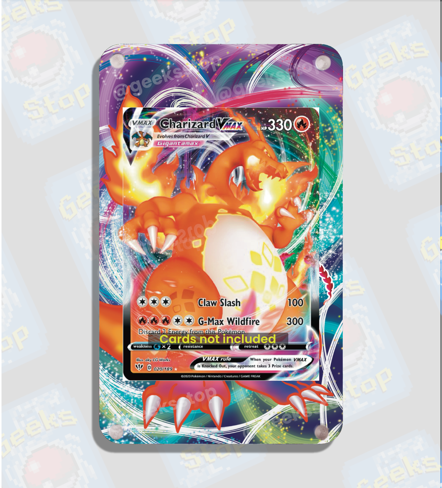 Charizard VMAX | Display Case Extended Art for Pokemon Card GeeksStop Charizard VMAX | Display Case Extended Art for Pokemon Card GeeksStop