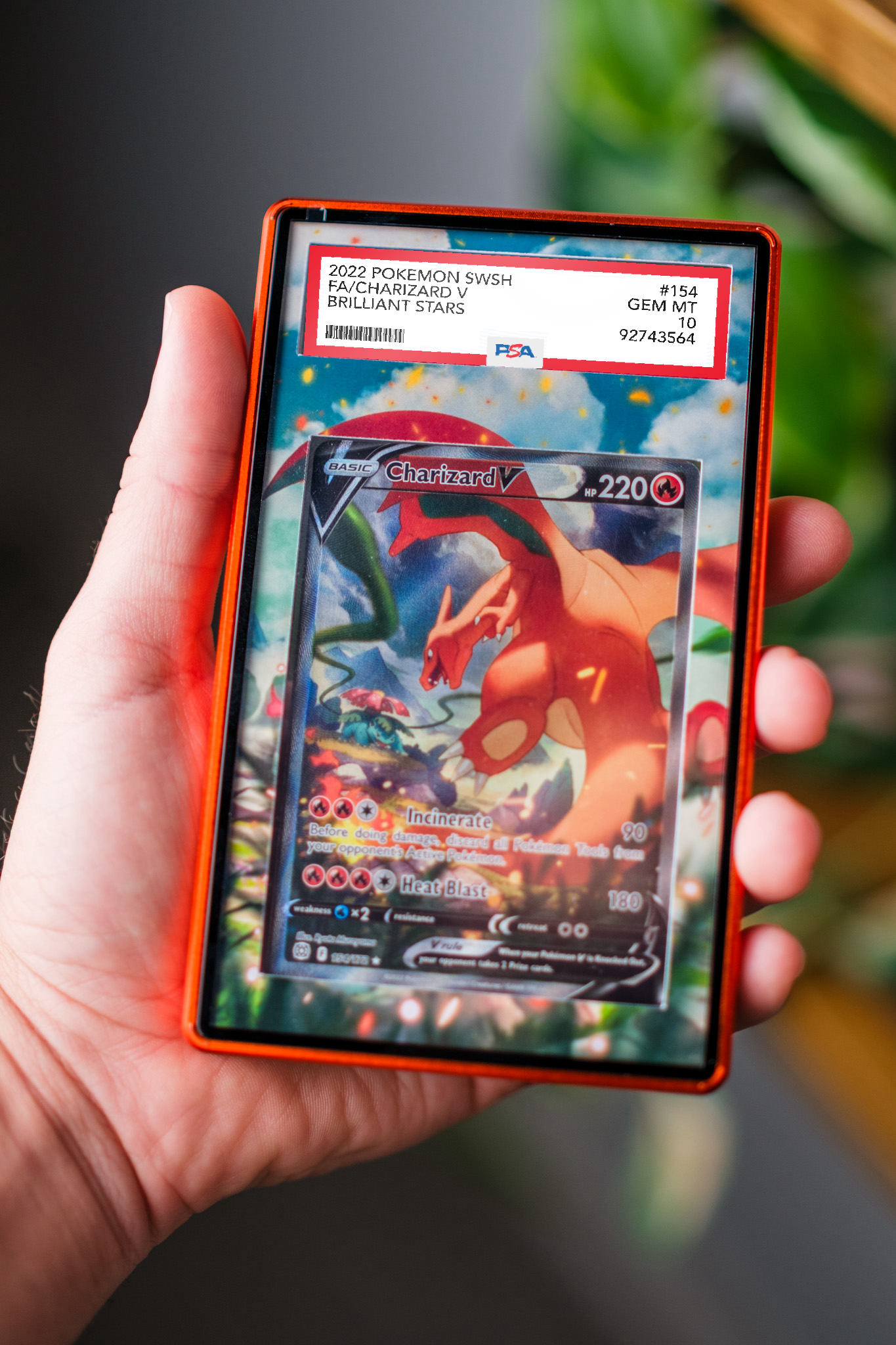 Charizard V Alt Art PSA CGC Beckett | Display Case Extended Art for Pokemon Card