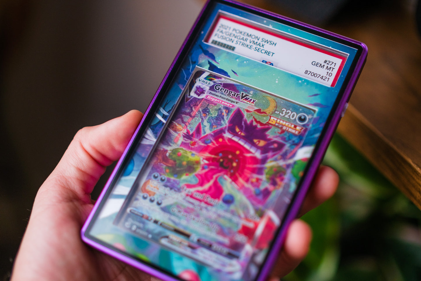 Gengar VMAX Alt Art | PSA CGC Beckett Display Case Extended Art for Pokemon Card