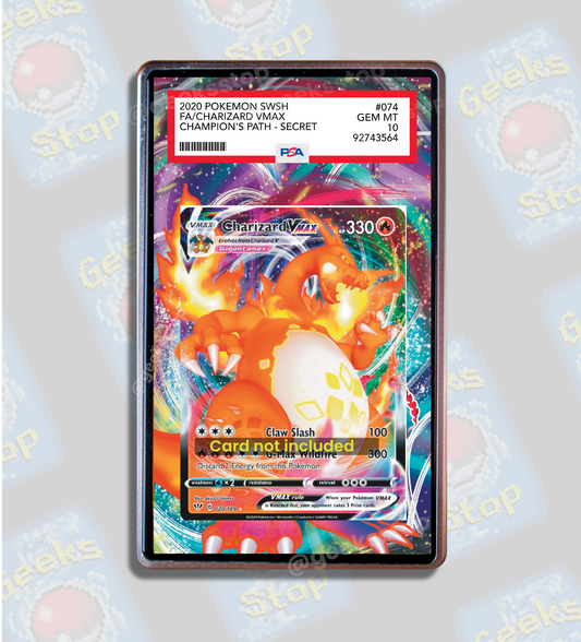 Charizard VMAX PSA CGC Beckett | Display Case Extended Art for Pokemon Card