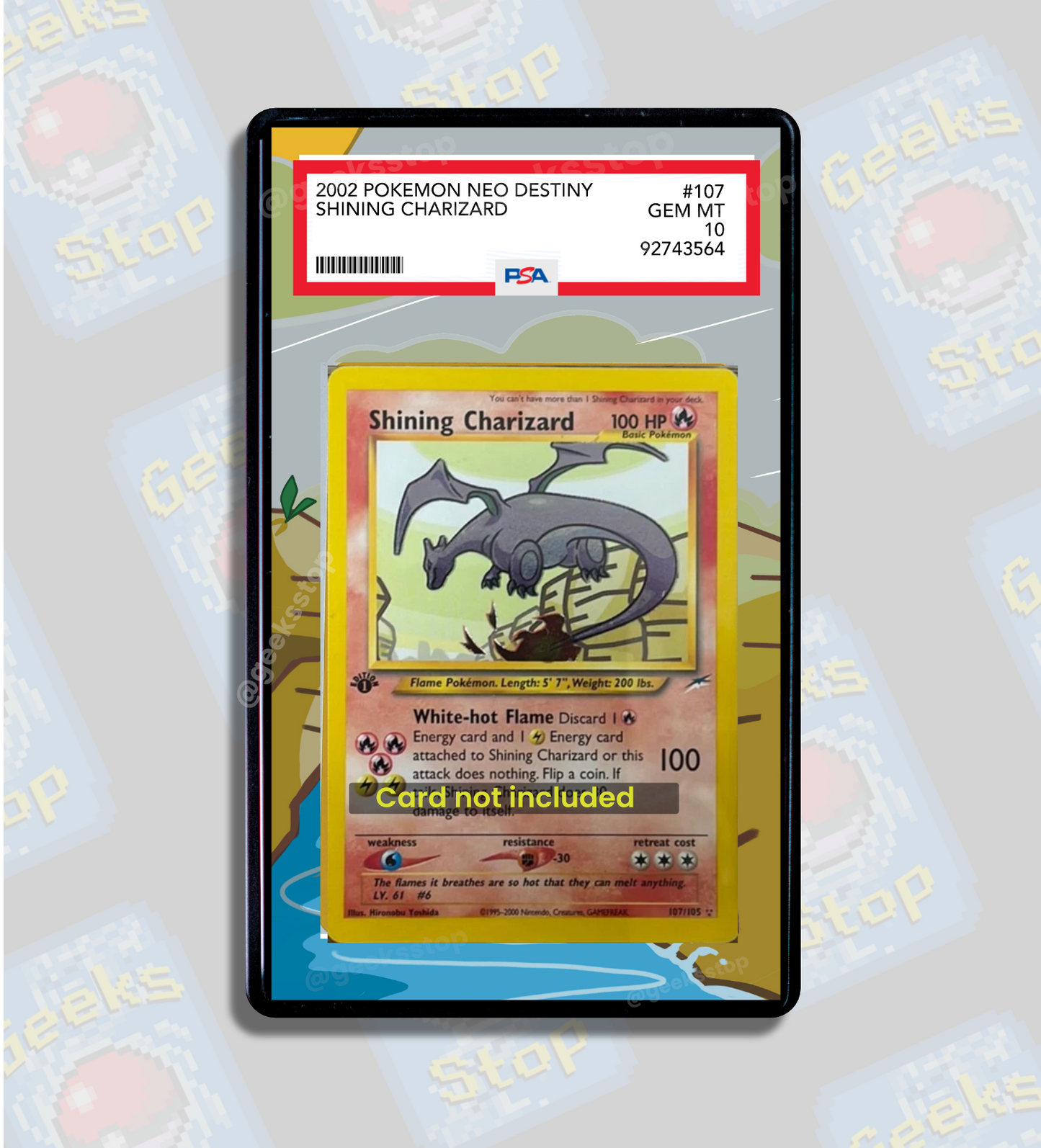 Shining Charizard | PSA CGC Beckett Extended Art Display Case for Pokemon Card