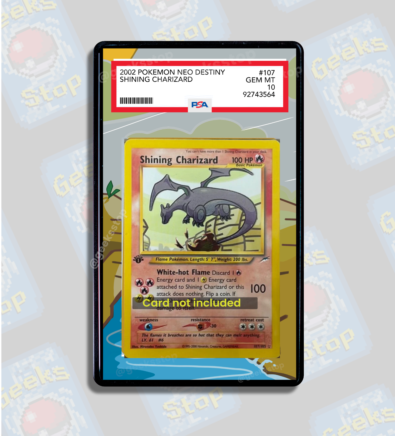 Shining Charizard | PSA CGC Beckett Extended Art Display Case for Pokemon Card