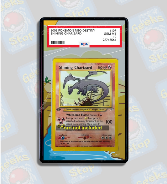 Shining Charizard | PSA CGC Beckett Extended Art Display Case for Pokemon Card