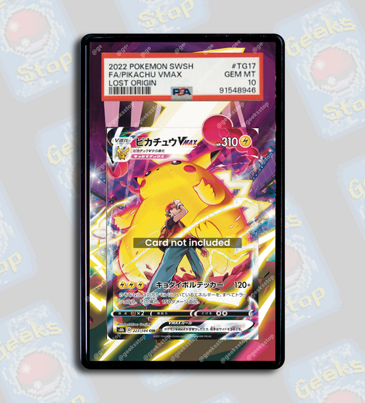 Pikachu VMAX TG17 PSA TAG Beckett | Display Case Extended Art for Graded Pokemon Card