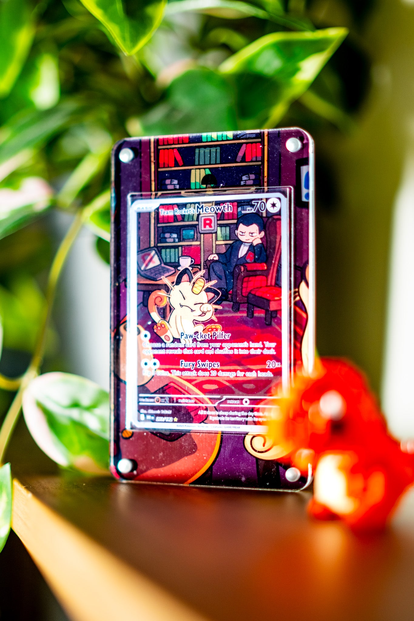 Meowth AR | Extended Art Display Case for Pokemon Card