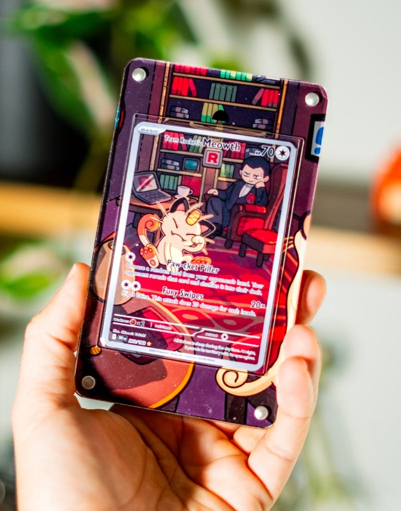 Meowth AR | Extended Art Display Case for Pokemon Card