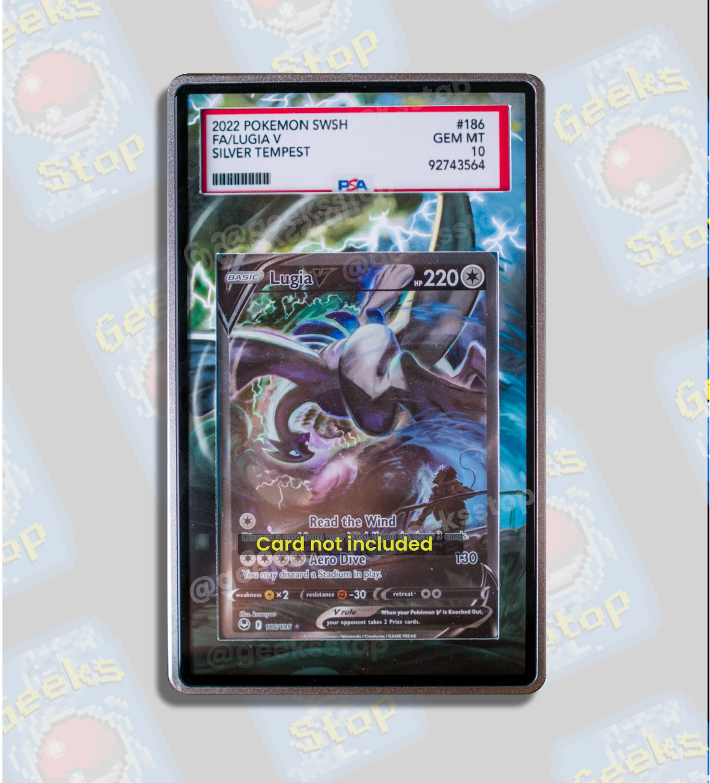 Lugia V Alt Art PSA CGC Beckett | Display Case Extended Art for Graded Pokemon Card