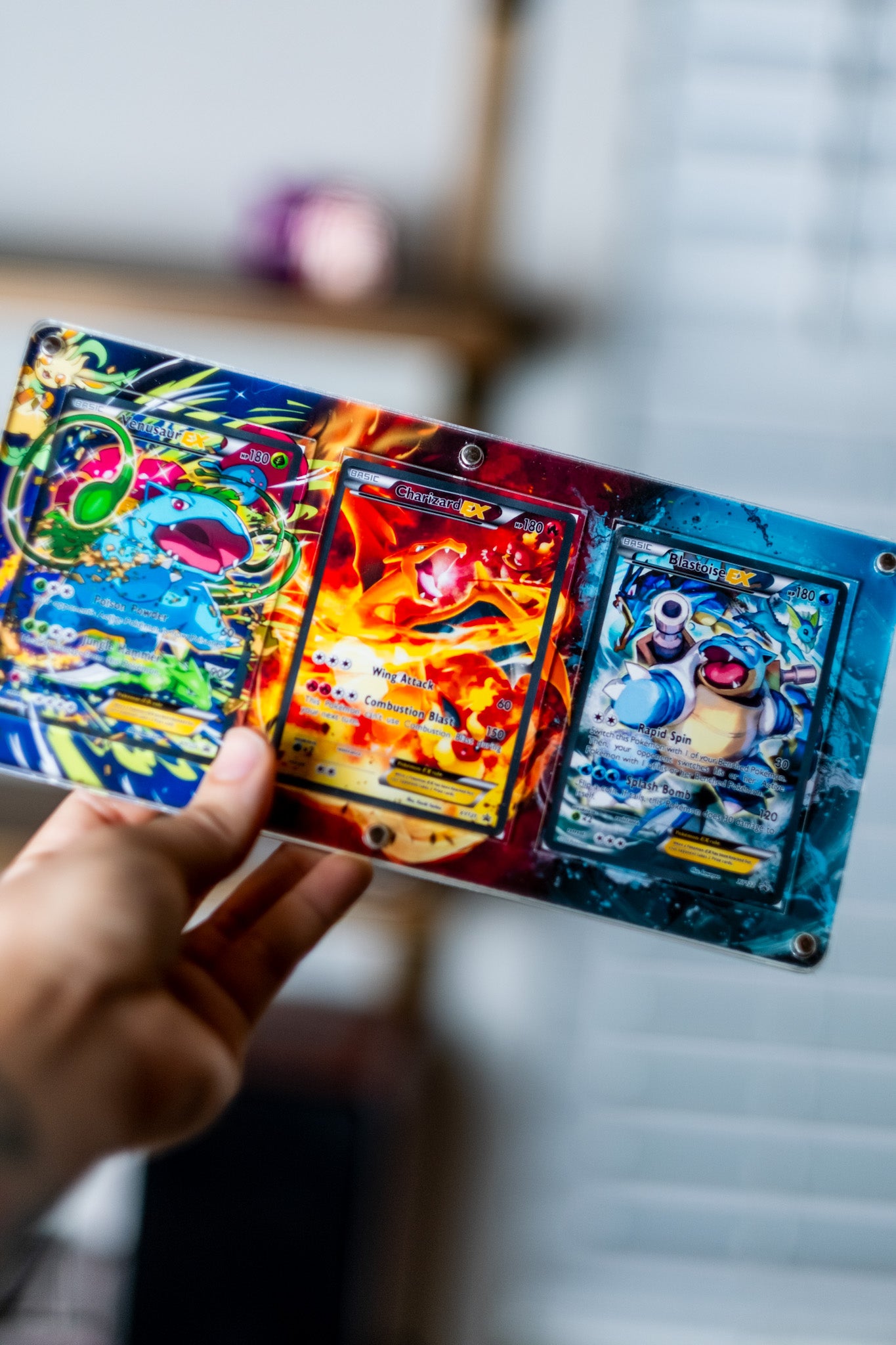 Charizard Blastoise Venusaur XY Promos | Extended Art Display Case for Pokemon Card