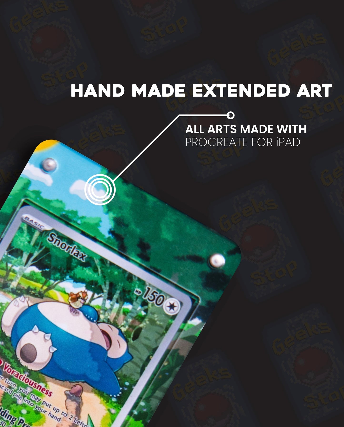 Phanpy AR #205 | Extended Art Display Case for Pokémon Card