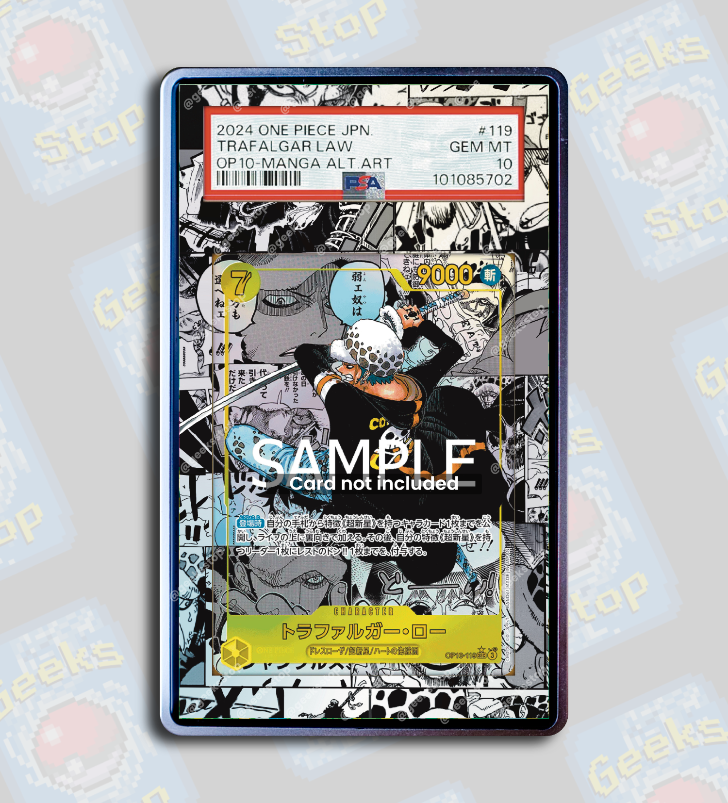 Law Manga OP10 | PSA TAG Beckett CGC One Piece Extended Art Display Case