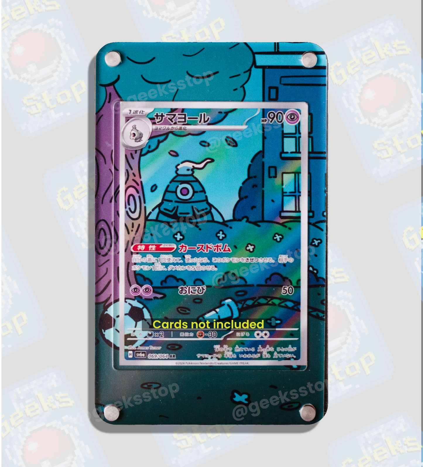 Dusclops Illustration Rare Extended Art Custom Display Case for Pokémon Card