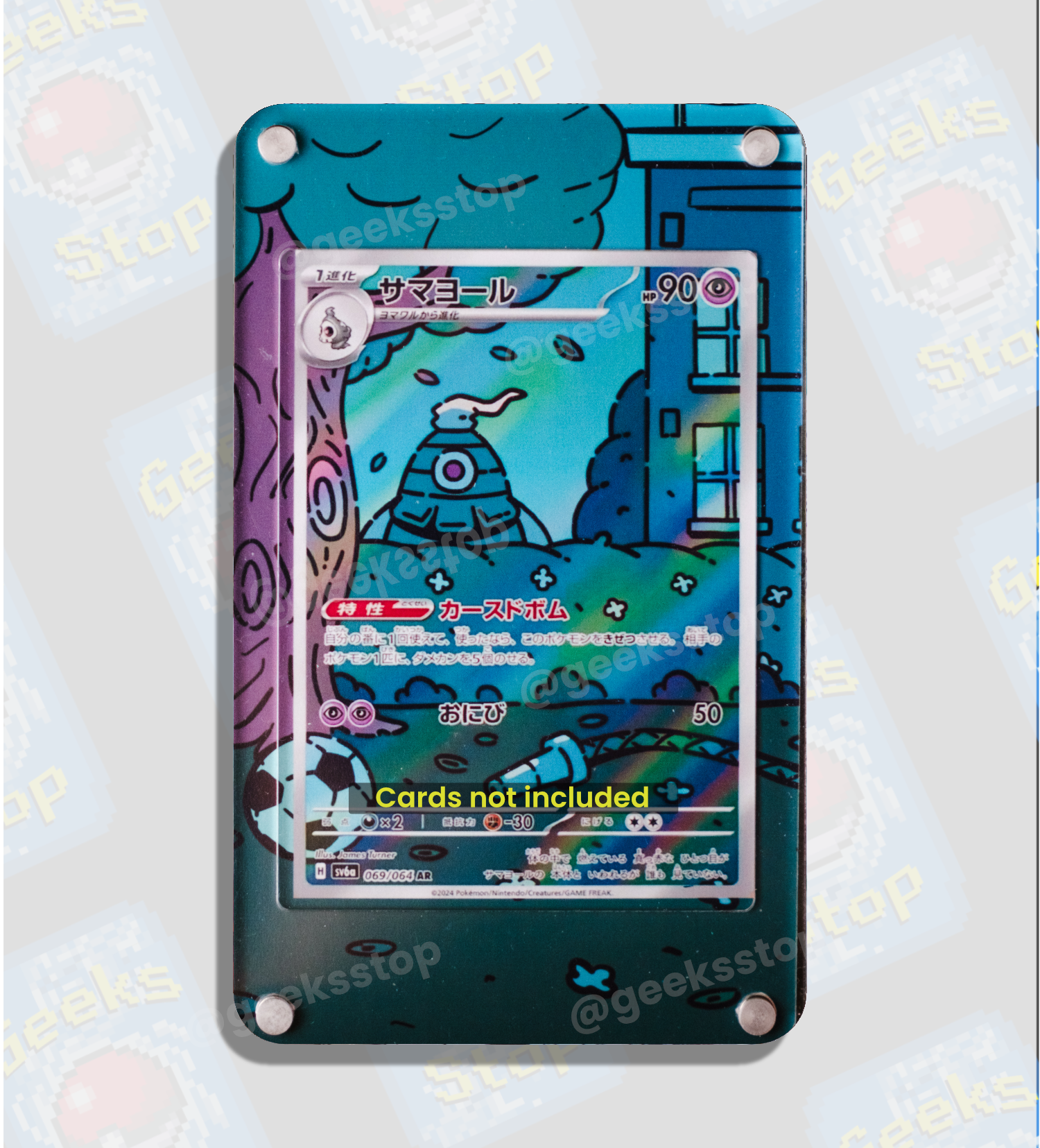 Dusclops Illustration Rare Extended Art Custom Display Case for Pokémon Card