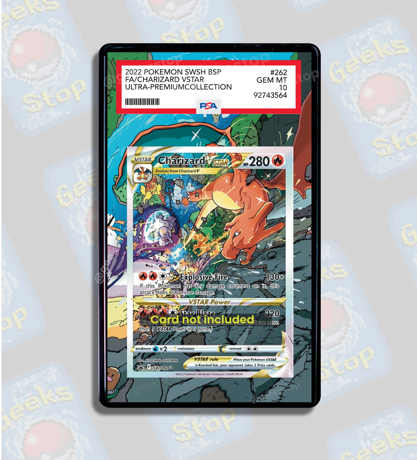 Charizard VSTAR UPC Promo | PSA CGC Beckett Extended Art Display Case for Pokemon Card