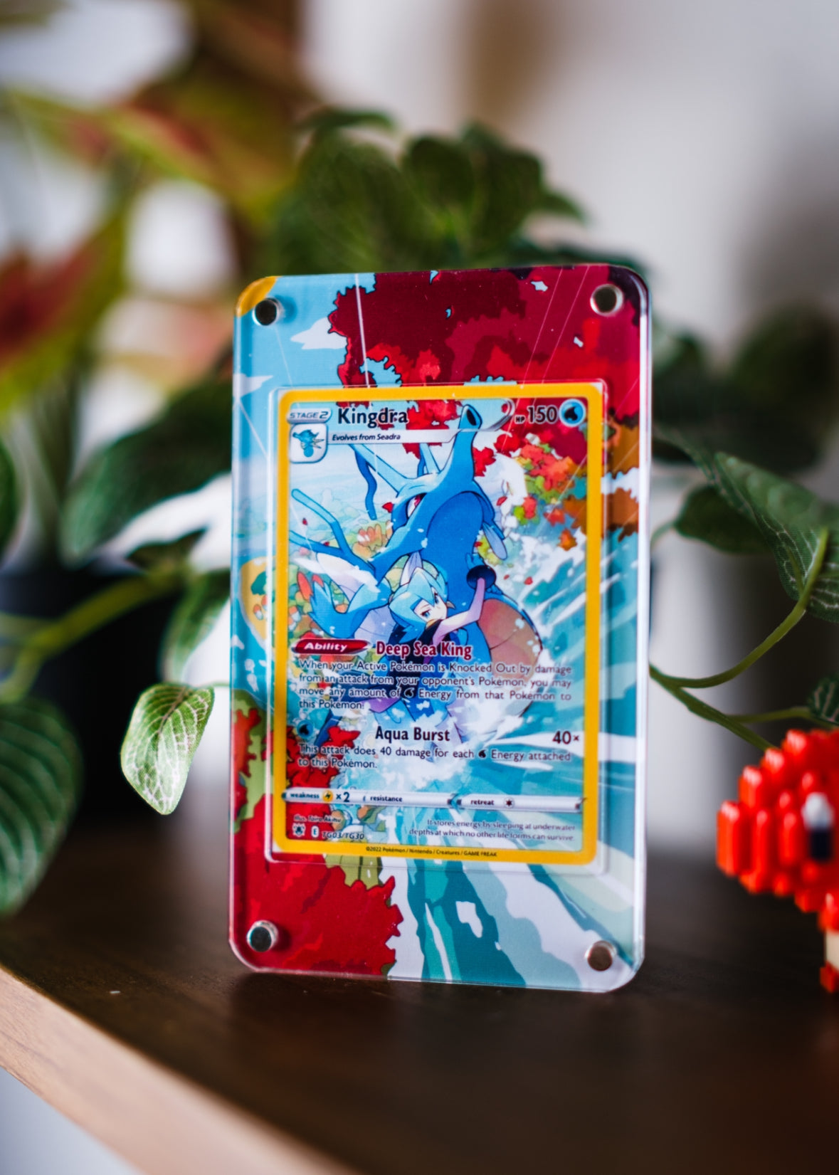Kingdra TG03 Trainer Gallery | Card Display Case Extended Art for Pokemon Card