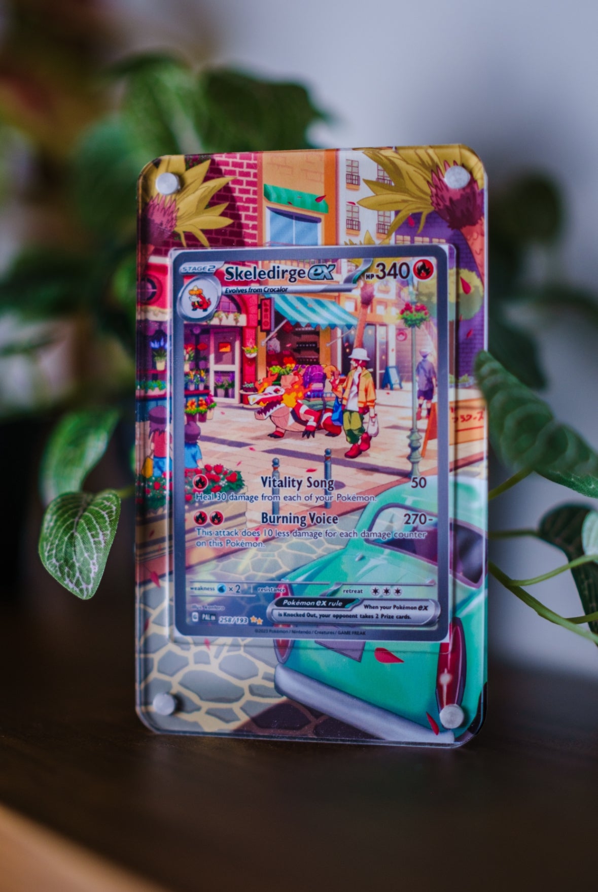 Skeledirge ex Illustration Art | Card Display Case Extended Art for Pokemon Card