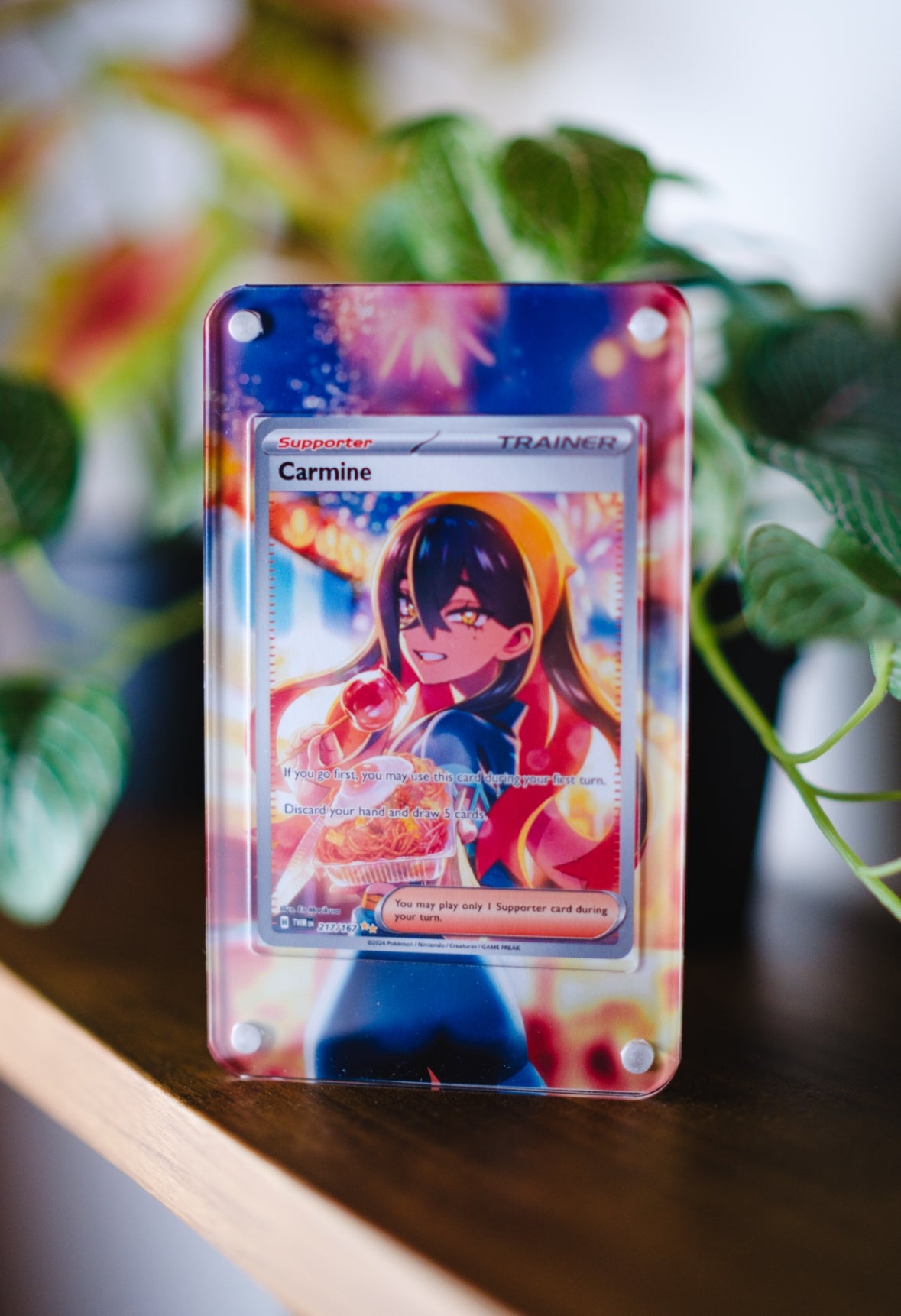 Carmine SIR | Card Display Case Extended Art for Pokemon Card