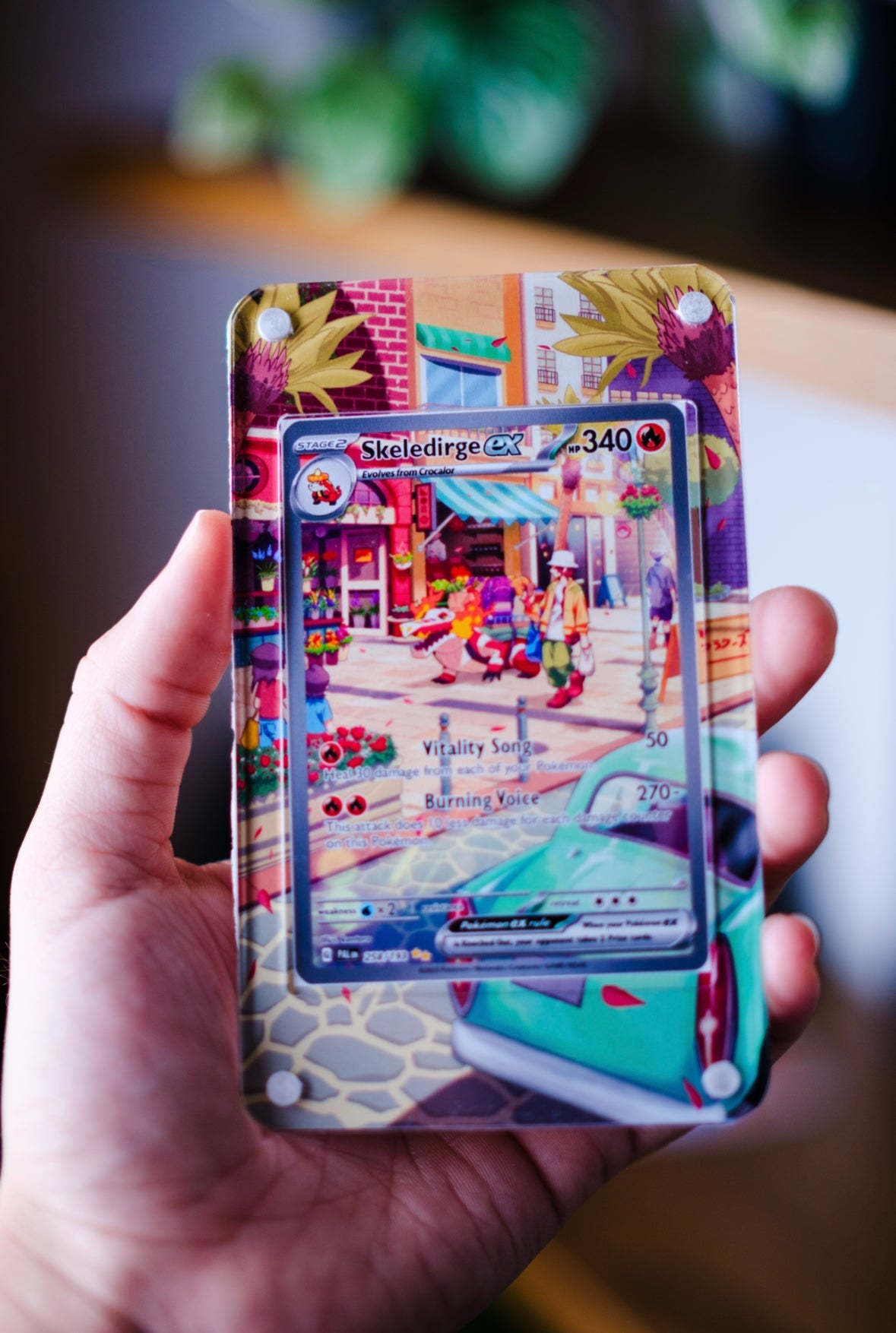 Skeledirge ex Illustration Art | Card Display Case Extended Art for Pokemon Card