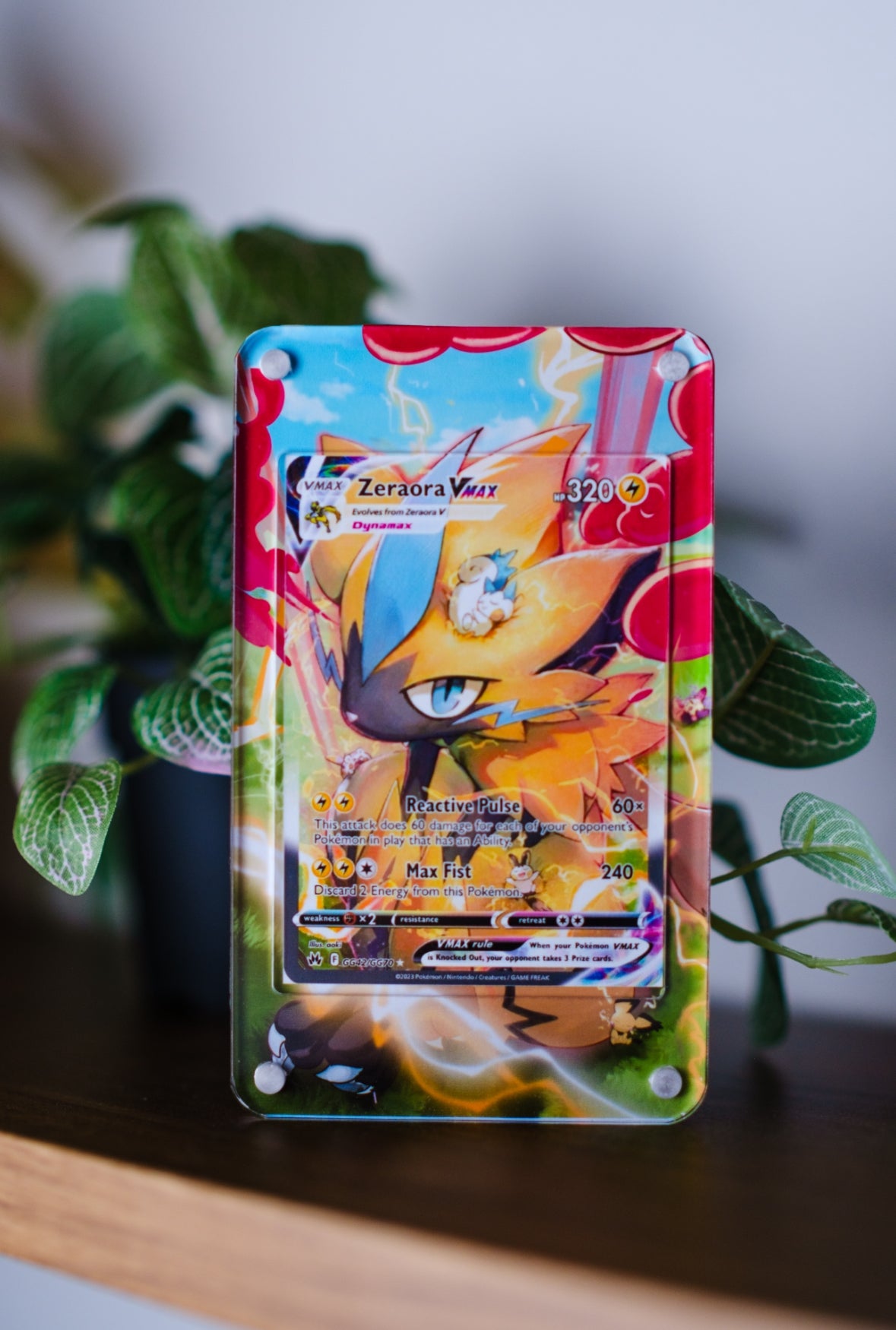 Zeraora VMAX GG42 | Card Display Case Extended Art for Pokemon Card
