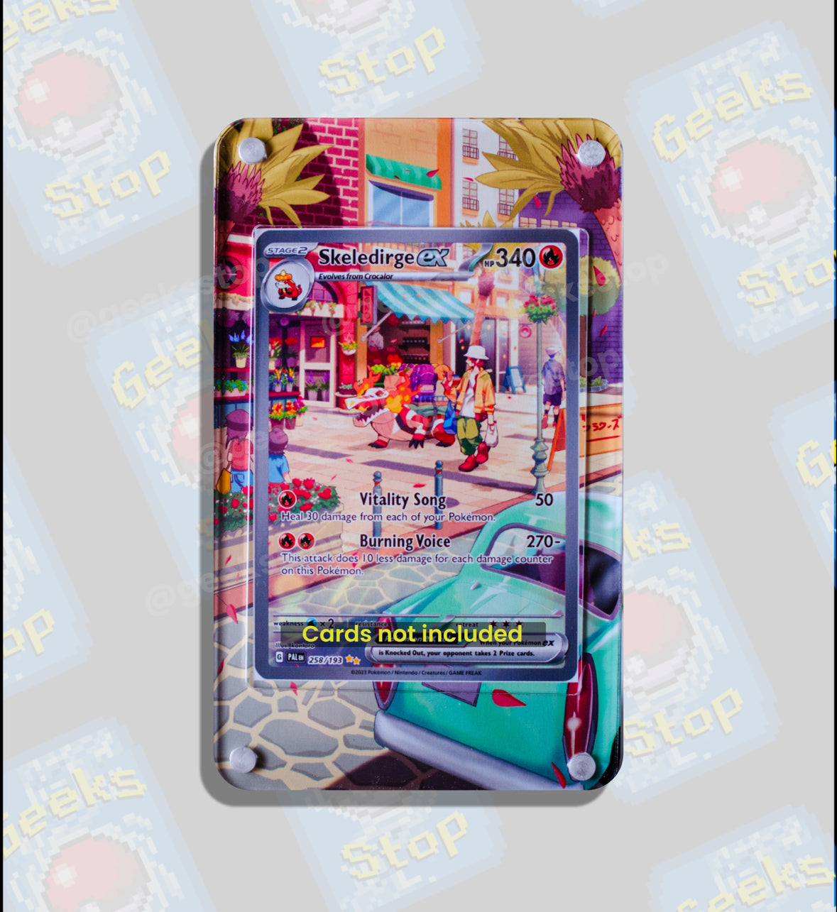 Skeledirge ex Illustration Art | Card Display Case Extended Art for Pokemon Card