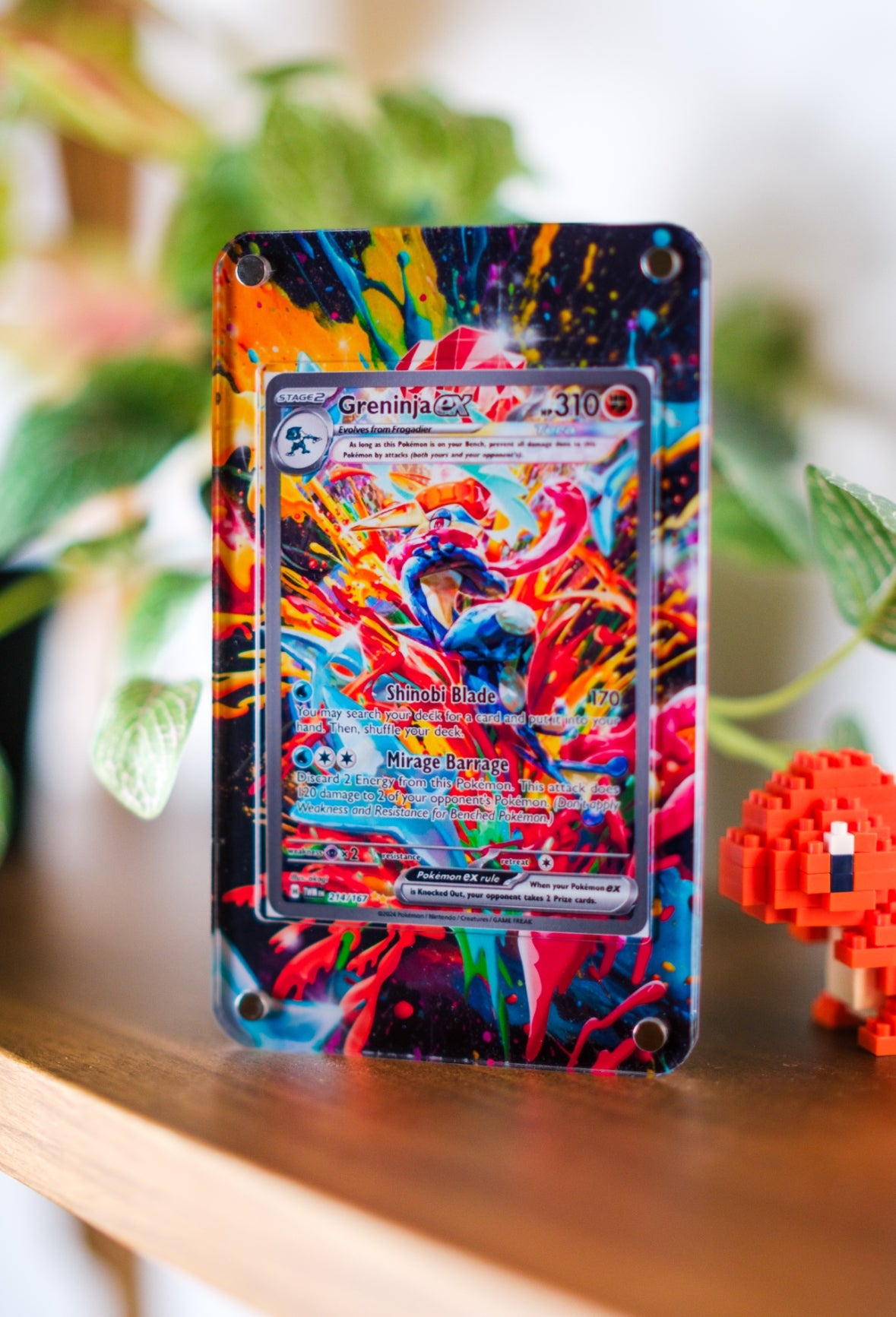 Greninja ex SIR Extended Art Display Case for Pokémon Card