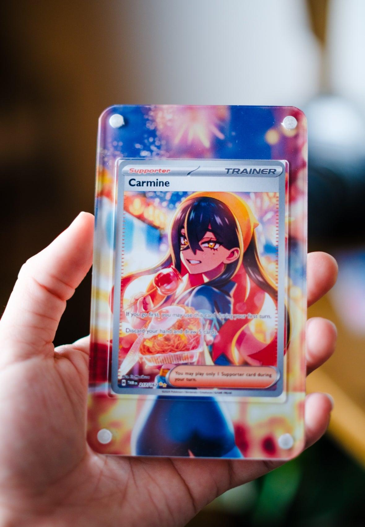 Carmine SIR | Card Display Case Extended Art for Pokemon Card