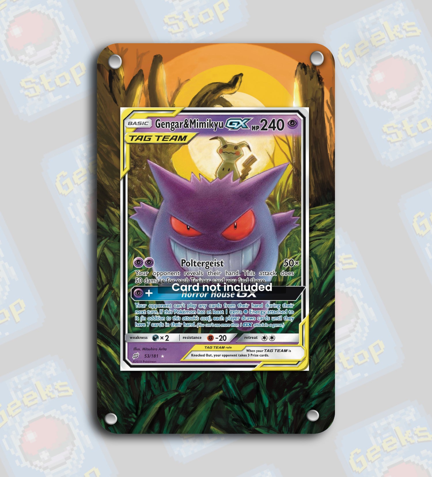 pokemon cards tag team gx Gengar & Mimikyu GX #53 Tag Team