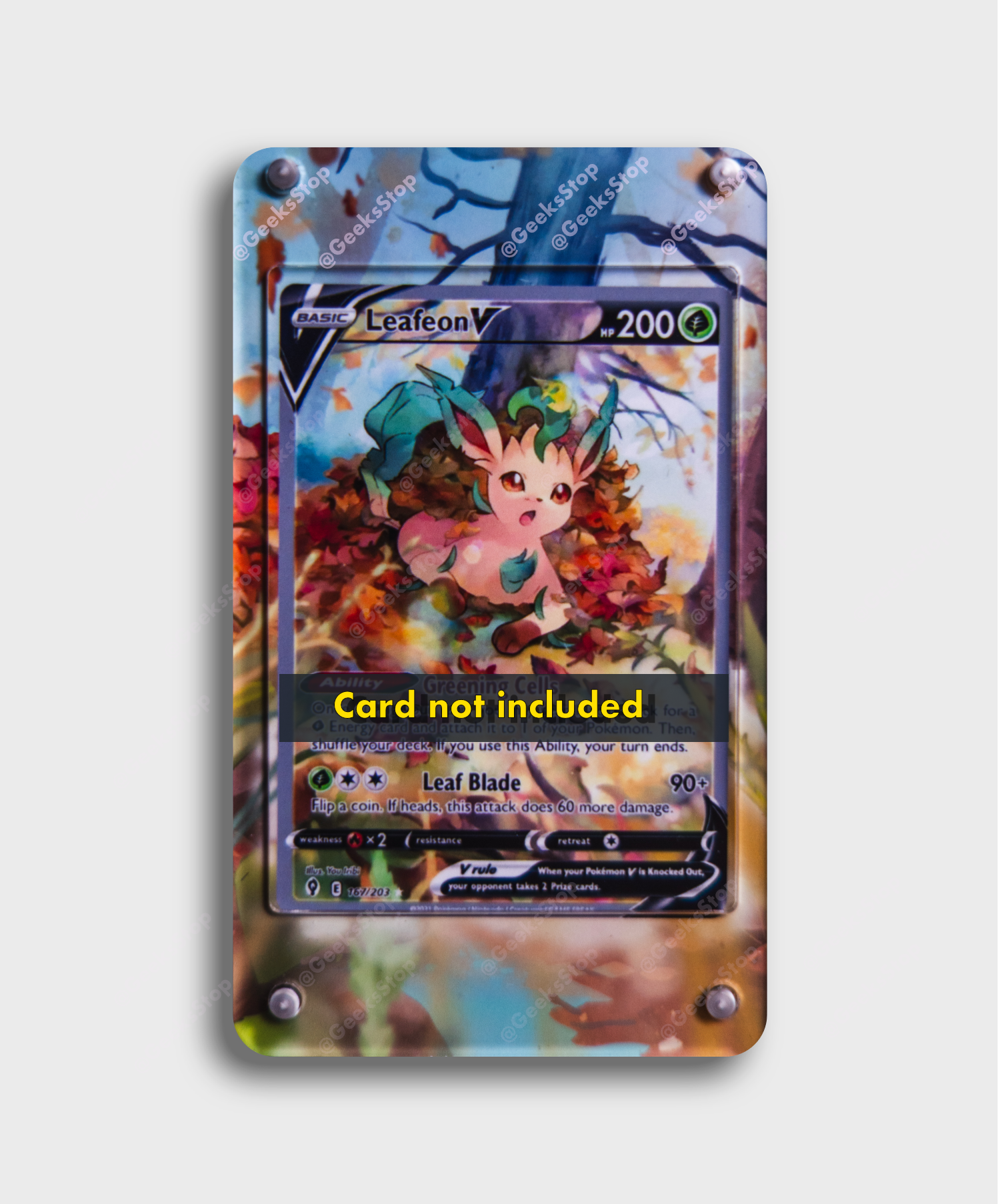 Leafeon V Alternate Art | Card Display Case Extended Art for Pokemon Card